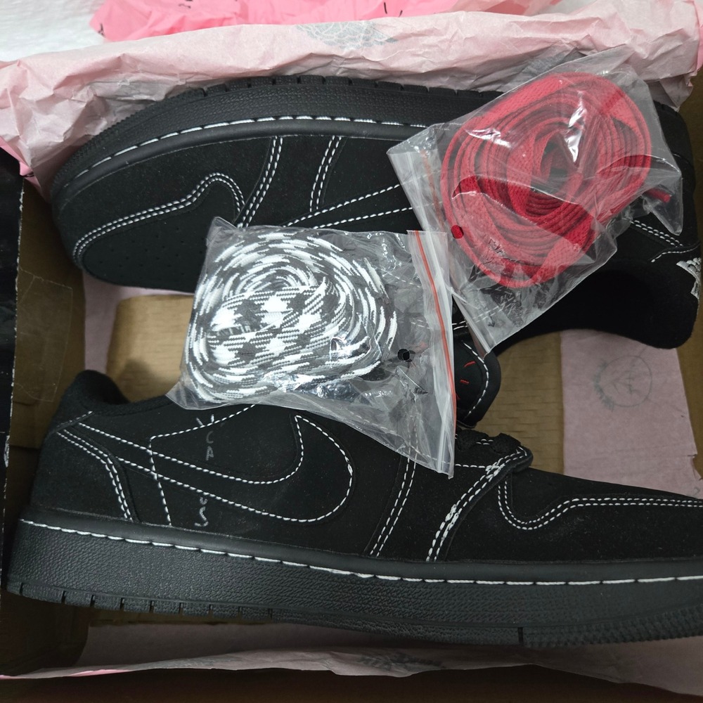 Jordan 1 Retro Low OG SP Travis Scott Black Phantom DM7866-001 Mens Sneaker